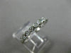 ESTATE .46CT DIAMOND 14KT WHITE GOLD 3D BEZEL ETERNITY WEDDING ANNIVERSARY RING