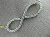 ESTATE LARGE .70CT DIAMOND 14KT TWO TONE GOLD 3D CLASSIC INFINITY LOVE NECKLACE