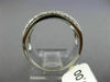 WIDE 1.58CT ROUND & BAGUETTE DIAMOND 18K WHITE GOLD 3D SEMI ROW ANNIVERSARY RING