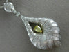 ESTATE EXTRA LARGE 3.75CT WHITE & FANCY YELLOW DIAMOND 14KT 2 TONE GOLD PENDANT