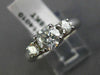 ESTATE 1.14CT DIAMOND 14KT WHITE GOLD LUCIDA THREE STONE ENGAGEMENT RING #14010
