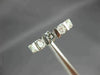 ESTATE WIDE .74CT DIAMOND 14K WHITE GOLD 5 STONE CHANNEL ANNIVERSARY RING #22470