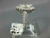 ESTATE 1.32CT DIAMOND 14K WHITE GOLD MARQUISE & ROUND HALO ENGAGEMENT RING #1542