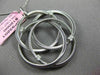 ESTATE LARGE .16CT DIAMOND 14KT WHITE GOLD MULTI CIRCLE FLOWER FLOATING PENDANT