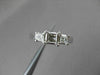 ESTATE .36CT DIAMOND 14KT WHITE GOLD 3 STONE SEMI MOUNT ENGAGEMENT RING #18608