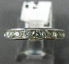 ESTATE .70CT DIAMOND 14KT WHITE GOLD 11 STONE CHANNEL ANNIVERSARY RING #14375