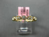 ESTATE .64CT DIAMOND 18K ROSE GOLD 3D ROUND & MARQUISE ETERNITY ANNIVERSARY RING