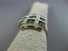 ESTATE LARGE 1.92CT WHITE & CHOCOLATE FANCY DIAMOND 14KT WHITE GOLD SQUARE RING