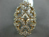 ESTATE LARGE 1.50CT DIAMOND 14KT ROSE GOLD 3D OPEN FILIGREE ETOILE COCKTAIL RING
