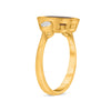 2.06CT DIAMOND AAA RUBY 14KT YELLOW GOLD EMERALD CUT ROUND BEZEL ENGAGEMENT RING