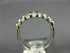 ESTATE .55CT DIAMOND 14K WHITE GOLD 7 STONE CLAW WEDDING ANNIVERSARY RING #6437
