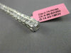 ESTATE WIDE 5.58CT ROUND BAGUETTE DIAMOND 18KT WHITE GOLD SQUARE TENNIS BRACELET