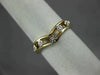 ANTIQUE .05CT DIAMOND 14KT WHITE & YELLOW GOLD OPEN 5 STONE V SHAPE RING #22476