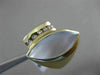 ESTATE LARGE .16CT DIAMOND & MOTHER OF PEARL 14KT WHITE GOLD MARQUISE SHAPE RING