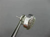 /ESTATE LARGE 1.40CT DIAMOND 14KT WHITE GOLD 3D INFINITY LOVE KNOT MESH EARRINGS