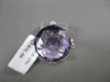 ESTATE 10.25CTW DIAMOND & AAA EXTRA FACET AMETHYST 14KT WHITE 3D ENGAGEMENT RING