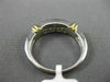 ESTATE .55CT DIAMOND 14K TWO TONE GOLD 2 ROW INVISIBLE PRINCESS ANNIVERSARY RING