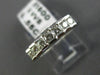 ESTATE .55CT DIAMOND 14KT WHITE GOLD 3D ROUND PYRAMID ANNIVERSARY RING #16535