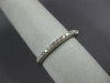 ESTATE .36CT DIAMOND 14K WHITE GOLD CLASSIC ROUND SEMI ETERNITY ANNIVERSARY RING