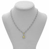 ESTATE 2.58CT WHITE & FANCY DIAMOND 18K 2 TONE GOLD 3D TEAR DROP LARIAT NECKLACE