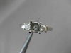 ESTATE .25CT DIAMOND 14KT WHITE GOLD 3 STONE SEMI MOUNT ENGAGEMENT RING #18591