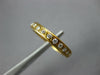 ESTATE .77CT DIAMOND 18KT YELLOW GOLD 3D ROUND ETERNITY WEDDING ANNIVERSARY RING