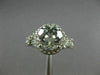 ESTATE 2.93CT AAA WHITE TOPAZ 14KT WHITE GOLD 3D INFINITY LOVE ENGAGEMENT RING