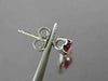 ESTATE 1.50CT DIAMOND & AAA RUBY 14KT WHITE GOLD TEAR DROP PEAR HANGING EARRINGS