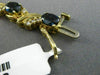 ESTATE 9.40CT DIAMOND & AAA OVAL SAPPHIRE 14KT YELLOW GOLD LEAF TENNIS BRACELET