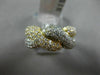 ESTATE 2.06CT ROUND DIAMOND 18KT WHITE & YELLOW GOLD 3D LOVE KNOT INFINITY RING