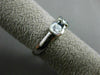 ESTATE .85CT DIAMOND & SAPPHIRE 14KT WHITE GOLD 3D SEMI BEZEL ANNIVERSARY RING