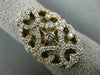 ESTATE LARGE 1.50CT DIAMOND 14KT ROSE GOLD 3D OPEN FILIGREE ETOILE COCKTAIL RING