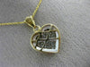 ESTATE .52CT DIAMOND 14KT TWO TONE GOLD INVISIBLE HEART FLOATING PENDANT #14095
