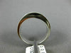 ESTATE WIDE .84CT PRINCESS DIAMOND 14KT WHITE GOLD 3D TWO ROW ANNIVERSARY RING
