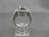 ESTATE 1.93CTW DIAMOND 14K GOLD RING SQUARE SEMI MOUNT ENGAGEMENT FILIGREE 20963