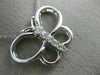 ESTATE LARGE .30CT DIAMOND 14KT WHITE GOLD 3D FLYING BUTTERFLY PENDANT #21923