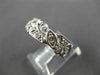 ANTIQUE OLD MINE DIAMOND PLATINUM FLORAL ETERNITY WEDDING ANNIVERSARY RING #3280