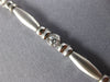 .75CT DIAMOND 14KT WHITE GOLD CLASSIC MATTE & SHINY BEZEL TENNIS BRACELET #1471