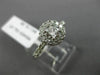 ESTATE .95CT ROUND DIAMOND 14KT WHITE GOLD CLASSIC 4 PRONG HALO ENGAGEMENT RING