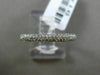 ESTATE .43CT DIAMOND 14K WHITE GOLD 3D 3 ROW PAVE SEMI ETERNITY ANNIVERSARY RING
