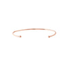 ESTATE 14KT ROSE GOLD 3D DOUBLE CIRCLE FLEXIBLE FUN BANGLE BRACELET