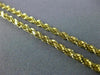 ESTATE LONG 14KT YELLOW GOLD 3D CLASSIC HANDCRAFTED ROPE CHAIN #MILANO035