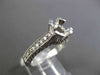 ESTATE .70CT DIAMOND 14K WHITE GOLD 3D FILIGREE SEMI MOUNT ENGAGEMENT RING 19360