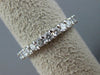 ESTATE 1.43CT DIAMOND 14KT WHITE GOLD 3D ETERNITY WEDDING ANNIVERSARY RING #2094