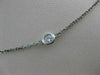 ESTATE 1.20CTW DIAMONDS BY THE YARD 14KT WHITE GOLD STATION NECKLACE 18" #21544
