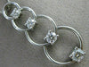 ESTATE LARGE 1.07CT DIAMOND 14K WHITE GOLD 4 STONE CIRCLE JOURNEY PENDANT #17799