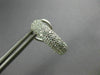 WIDE 1.0CT DIAMOND 14KT WHITE GOLD 3D MULTI ROW SEMI HOOP CLIP ON EARRINGS 26652