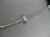 ESTATE 1.16CT DIAMOND 14KT WHITE GOLD DIAMOND BY THE YARD NECKLACE AMAZING #381