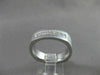 ESTATE 1CT DIAMOND 14K W GOLD 7 STONE PRINCESS CUT MENS ANNIVERSARY RING #20716
