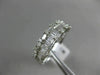 ESTATE 1.52CT ROUND & BAGUETTE DIAMOND 18KT WHITE GOLD 3D MULTI ROW WEDDING RING